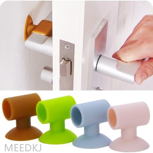 1pcs creative door handle door lock silencer protection pad suction cup wall collision pad door mute collision pad