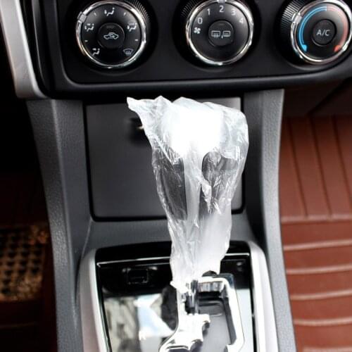 ROAOPP 100pcs Universally Car Disposable Plastic Shifting Lever Cover Waterproof For BMW Honda