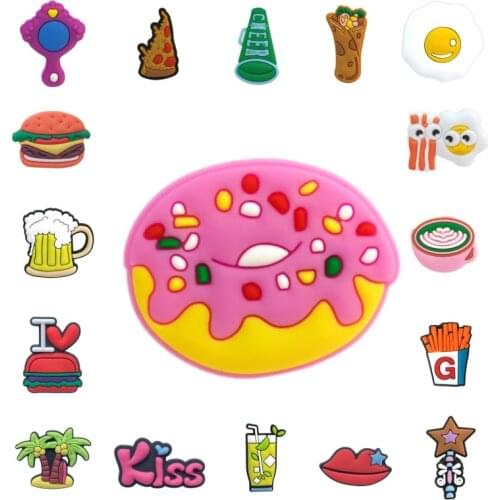 1PCS PVC Magnet hot cute mini food cartoon food plant pattern fridge magnets creative Refrigerator label paste sticky notes