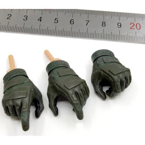Scale 1/6 DAMTOY DAM 78078S Russian Sniper SVD Man 3PCS/SET Gloved Hand Connector Model For Usual 12inch Doll Action Collectable
