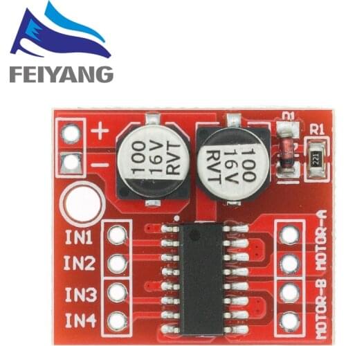 100pcs 2 DC motor drive module reversing PWM speed dual H bridge stepper motor Mini victory L298N