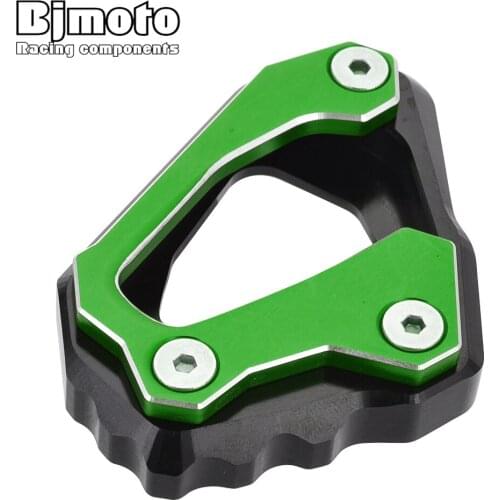 Bjmoto Motorcycle biker Kickstand Side Stand Enlarge Plate Pad For YAMAHA MT10 mt 10 MT-10 2016-2017