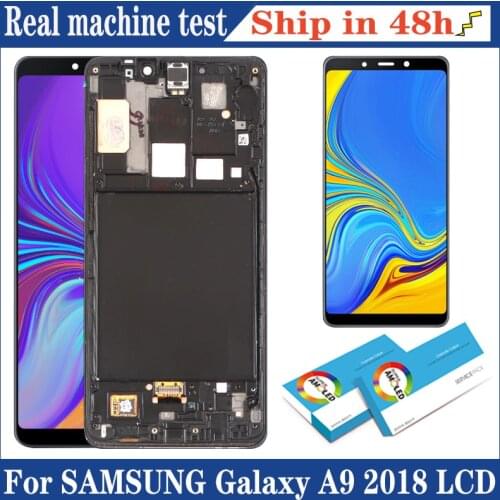 Original Amoled 6.3'' Display for Samsung Galaxy A9 2018 A920 A920F Full LCD Touch Screen Digitizer Assembly Repair Parts LCD