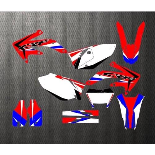 For Honda CRF450X CRF 450 X CRF450 2005-2012 2006 2007 Team Full set Sticker Decals Kit Customized Number Graphics Backgrounds