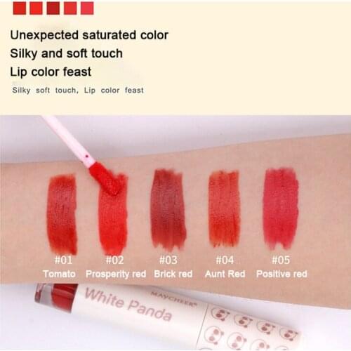 5-color Lipstick Lip Mud Easy To Color Not Smudge Smudges Long-lasting Waterproof And Easy To Color Lip Make-up Cosmetics TSLM1