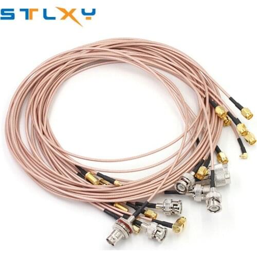 RF Connecting Cable BNC to SMA Male To Female RG316 Extension Cable N / SMA To MMCX SMB Adapter Nut Bulkhead Extension Coax