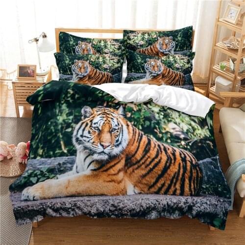 Ferocious Tiger Bedding Set Duvet Cover Set 3d Bedding Digital Printing Bed Linen Queen Size Bedding Set Fashion Design