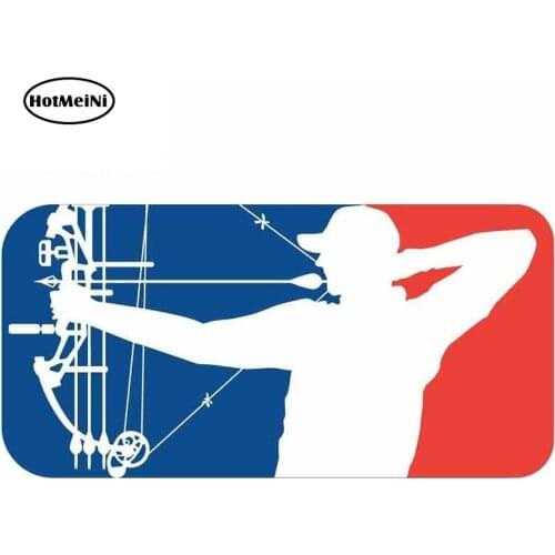 HotMeiNi 13cm x 6.5cm for Major League Bowhunter Funny Car Stickers Waterproof DIY 3D Scratch-proof Sticker Decal for VAN RV