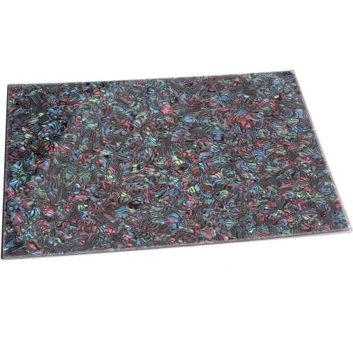 1PCS DIY Guitar Bass Pick Guard 3 Ply Blank Sheets Abalone Shell Style Parts
