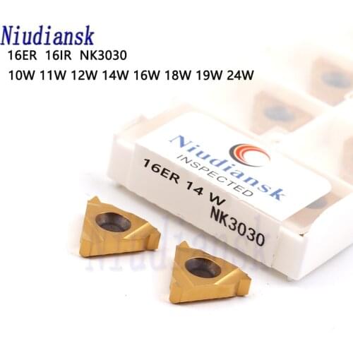 16ER 16IR 10W 11W 12W 14W 16W 18W 19W 24W NK3030 high quality Carbide Thread Turning Inserts CNC Lathe Turning Inserts Tools
