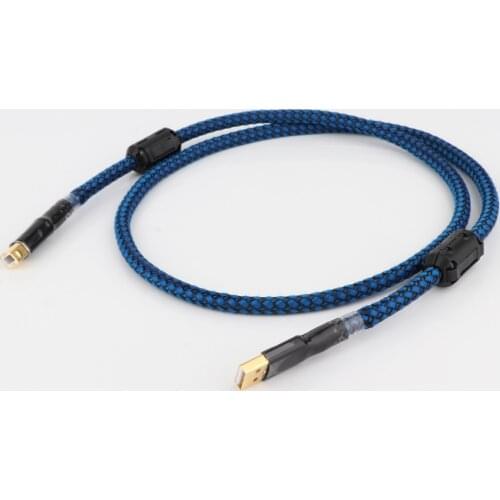 2/3/5ft Gold plated Audiophile USB DAC Cable A to B OCC Audio Hifi Cable,high end