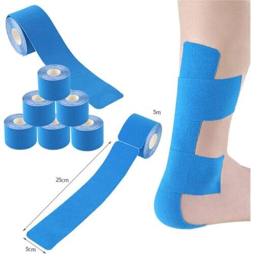 5M Cotton Breathable Muscles Sports Bandage Waterproof Knee Ankle Muscle Sticking Fitness Sports Running Bandage Extensible