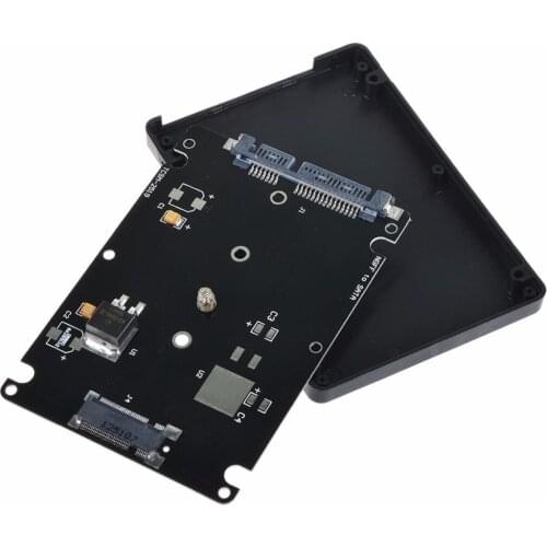 5pcs/lot B+M Key Socket 2 M.2 NGFF (SATA) SSD to 2.5 SATA Converter Adapter Card with Box case