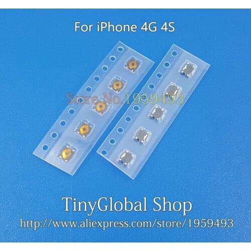 50pcs/lot XGE Power Button Switch Top Inner vol key ON OFF Contact Button replacement For iPhone 4 (4G) 4s iphone4/4S