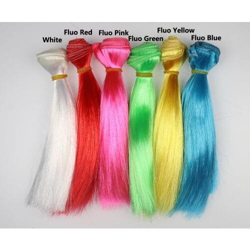 6Packs Streamer Salmon Pike Fly Sabiki Rig Making Material Bright Artificial Fiber for Fly Tying Fluo Green Pink Yellow
