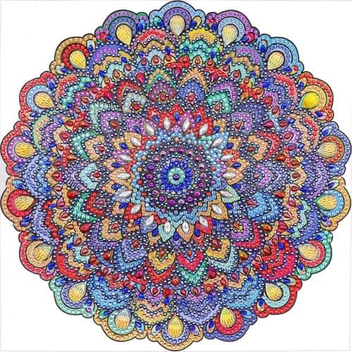 5D Diamond Painting Special-shaped Diamond Mandala Flower Diamond Embroidery Mosaic Home Decoration Pattern DIY Handmade Gift