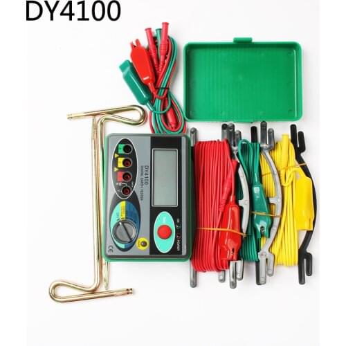 Dy4100 real digital earth tester dy4100 dy-4100 Ground Resistance Tester Meter