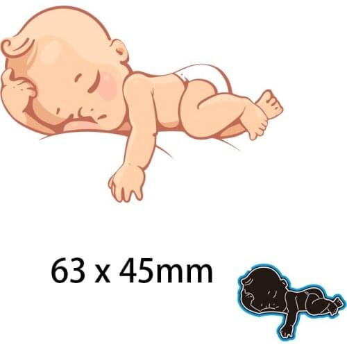 Sleeping Baby Metal cutting Dies Craft Embossing Scrapbooking paper craft Greeting Card