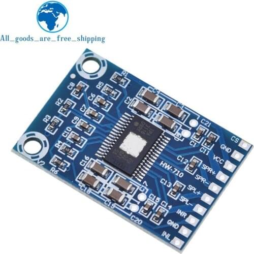 TZT DC 12V-24V 2x50W Dual Channel Mini Digital Amplifier D Class 50W+50W TPA3116D2 XH-M562 Amplifier 50W Power Amplifier Board