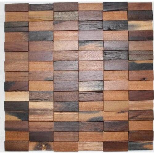 EHW1010 natural wood mosaic tile kitchen backsplash tile ancient wood mosaic wall and floor tiles rustic old ship wood panels