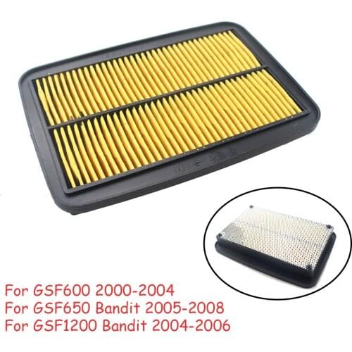 Motorcycle Air Intake Filter Cleaner Element Motor Air Filter For Suzuki GSF600 K1 K2 K3 K4 GSF1200 Bandit 2000-2004