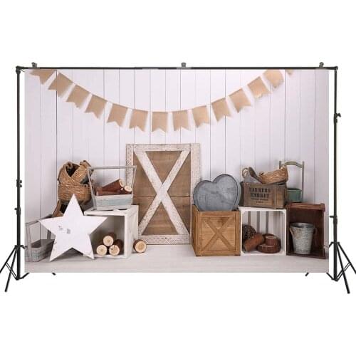 Photography Backdrop Old Grunge Wooden Decorations Boys Birthday Photo Background Baby Newborns Kids Studio Photoshoot Props4983