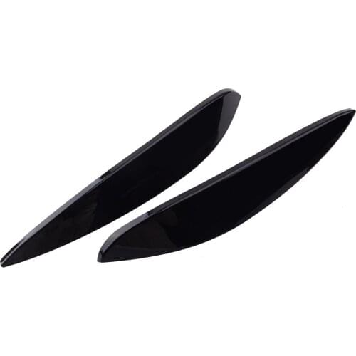 Glossy Black Car Headlight Eye Lid Eyebrow Cover fit for Benz Smart 453 Fortwo Forfour 2015 2016 2017 2018 2019 2020