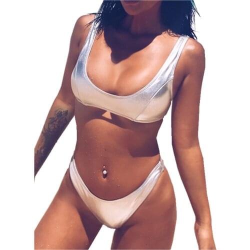 Hot-Selling Hot Sexy Girl Wallpaper Bikini Glitter Swimsuit Plus Size