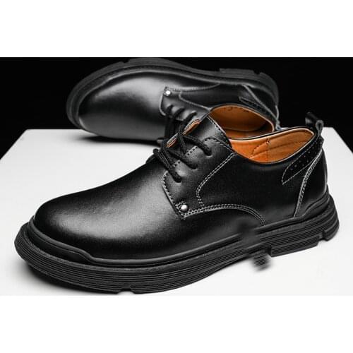 Mens Leather Business Dress Shoes Formal Wear Shoes British style Men Shoes
