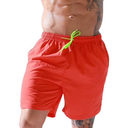 Men Beach Shorts Swimwear Trunks Casual Sports Shorts Men Waterpoof Swimsuit Surfboard Swimming Pool Drifting Pants Summer Daily