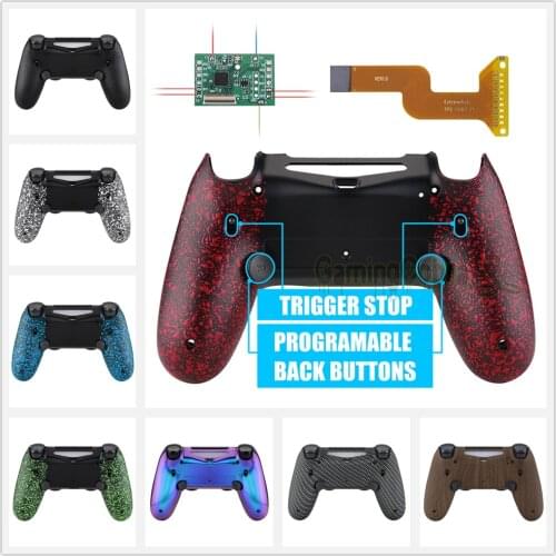 EXtremeRate Dawn 2.0 FlashShot Remap Kit With Back Shell & 2 Back Buttons & 2 Trigger Lock for PS4 Controller JDM 040/050/055