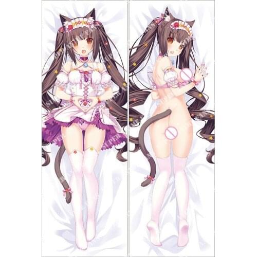 Japanese Anime Nekopara Hugging Pillow Cover Case Pillowcases Decorative Pillows 2way 50X160CM