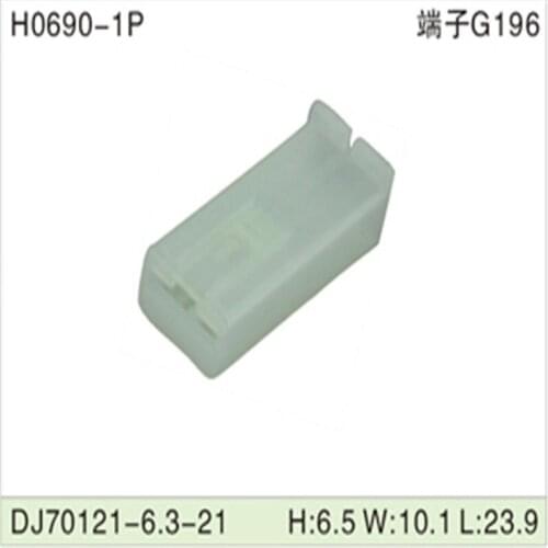 Free shipping 500pcs DJ70121-6.3-21 6.3mm 1Pin AMP Car Electrical Wire Connectors for AUdi,VW，BMW， Honda，Toyota，Ford