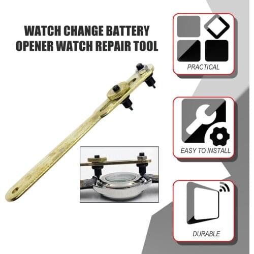 Adjustable Watch Back Case Cover Opener Battery Replacement Tool Wrench Spanner Remover Watch Repair Kit Tools for Watchmaker