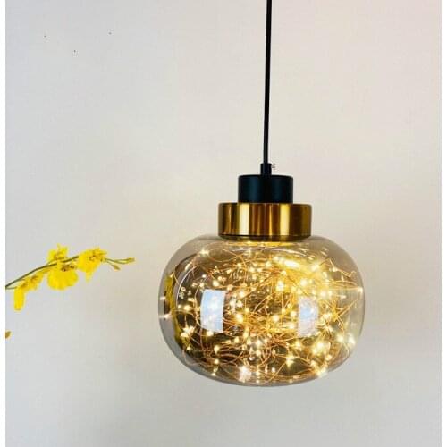Nordic Modern Simple Light Luxury Glass Chandelier Bedroom Christmas Decorations For Home Light Fixtures Dinning Room Lights