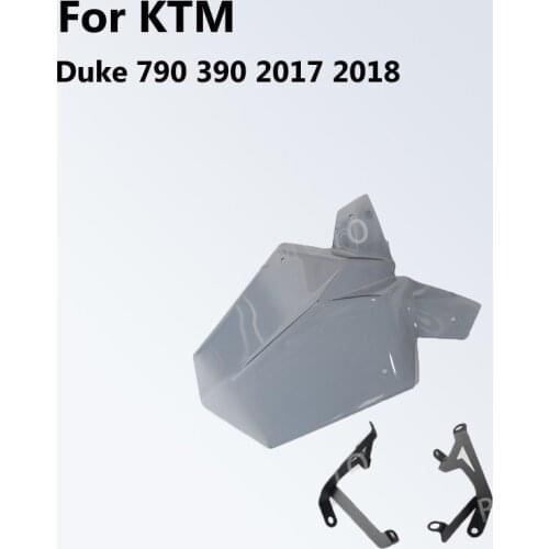 Motorcycle Sports Windshield WindScreen Visor Viser Fits For KTM Duke 790 390 2017 2018 Duke790 Duke390 17 18 19 Double Bubble