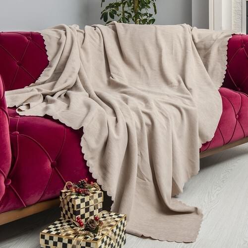 Antimacassar Woven Throw Blanket Winter %100 Chenille Thick Blankets for Beds Office Sofa Towel Quilt Good Quality Tv Blanket