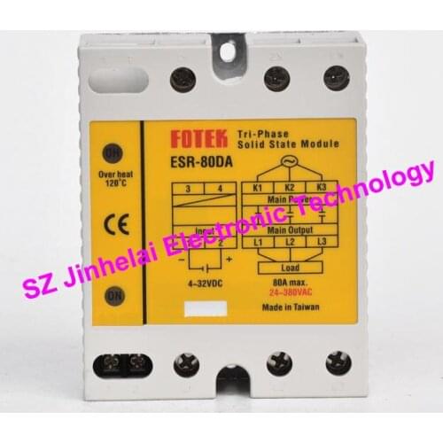 FOTEK 3-Phase Solid state module ESR-80DA, ESR-80DA-H Authentic original 80A