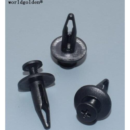 Worldgolden 100pcs plastic fasteners Radiator Shroud Trim Retainer for GM#20664092 Ford#N804570S,Land Rover#RYQ500070