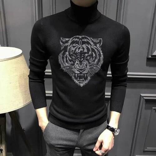 Winter Casual Bottoming Long-Sleeved Thick Mens Turtleneck Sweater Brand Sweatshirt Warm And Handsome Pullover