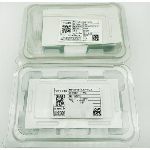 100pcs Original 125um T-OCA Glue For Samsung S7edge S8 S9 S10 Plus OCA For Galaxy G950 G955 G960 G965 S10+ TOCA adhesive film