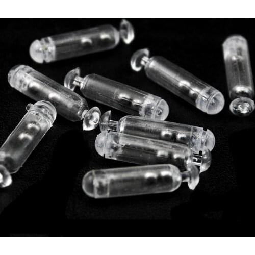 30pcs 3 Sizes Plastic Rattles Insert Tube Fishing Lure Rattles Shake Attract Fly Tying Sound Bar Baits Making Accessories