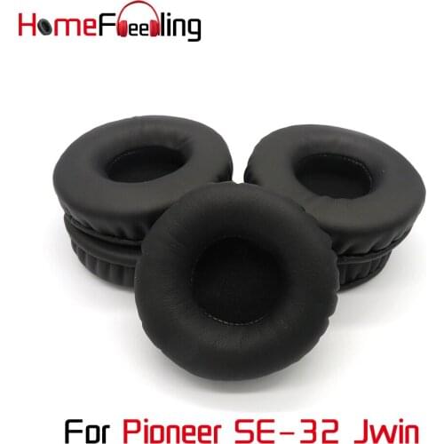 Homefeeling Ear Pads For Pioneer SE-32 Jwin Earpads Round Universal Leahter Repalcement Parts Ear Cushions