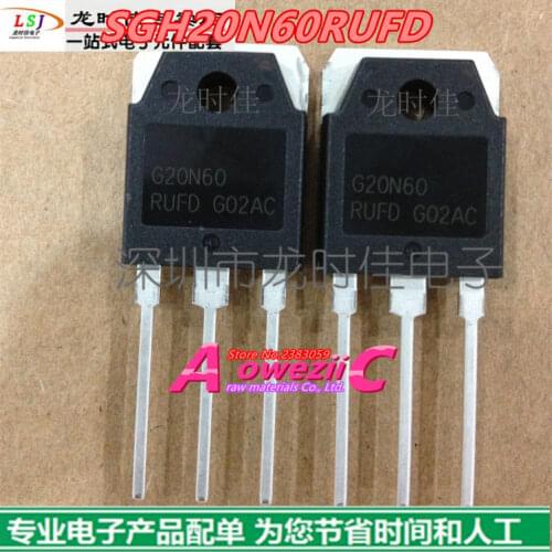 Aoweziic 2017+ 100% new imported original SGH20N60RUFD G20N60 TO-247 IGBT tube 32A 600V