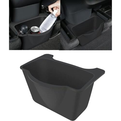 Car Underseat Storage Organizer Case Backseat Black Storage Drawer Box Suitable for Model Y Auto Accessories