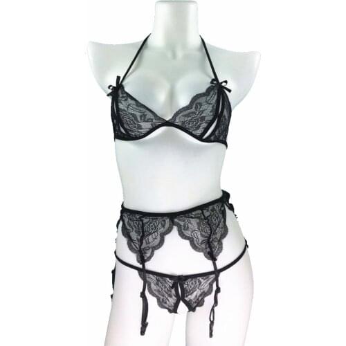 Bikini New Sexy Fashion Lace Lingerie Underwear Sleepwear G-string Pajamas Garter Female Underwear Sexy Erotic Hot Sale