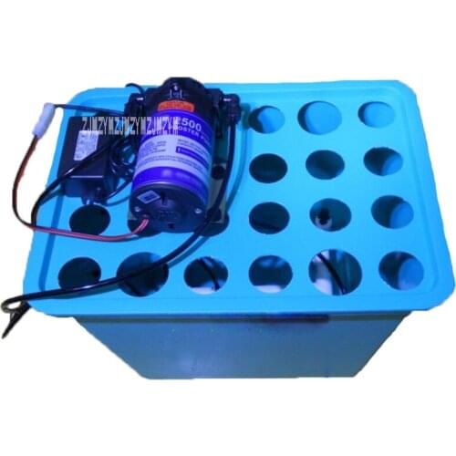 Home DIY 24 Hole Fog Mist Cultivate Vegetable Flower Planting Cultivate Box Soilless Aeroponics Method Cultivation Equipment