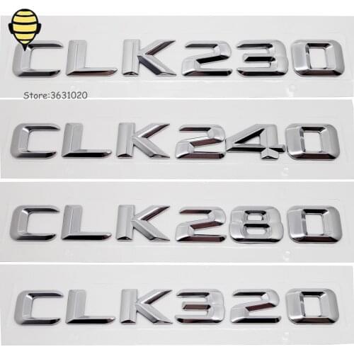 For Mercedes Benz Emblem For CLK Class CLK230 CLK240 CLK280 CLK320 W209 W210 Exterior Accessories Metal Car Rear Sticker Badge