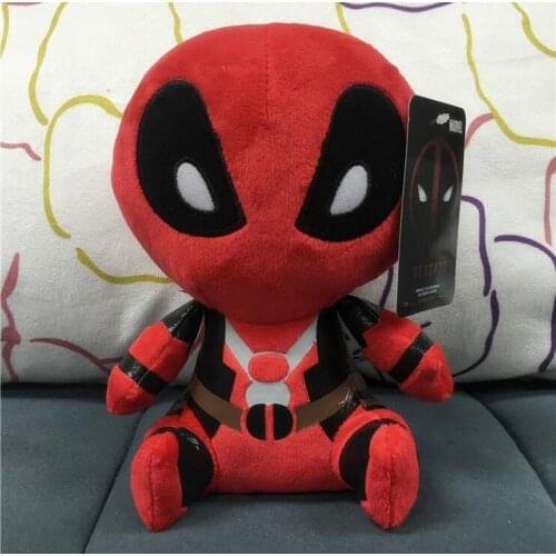 Kawaii Cute Q 20cm X-men Deadpool Movie Plush Puppet Figure Toys for Children
