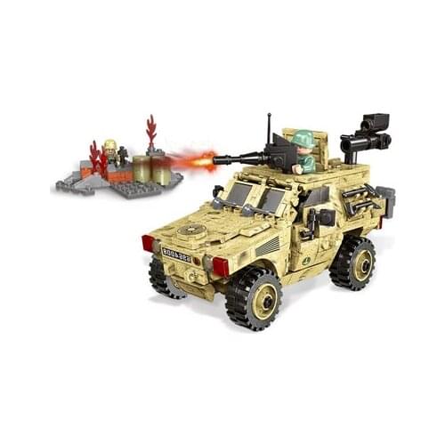 XINGBAO 06024 The Wheeled Armored Vehicle Set Military Series Building Blocks Educational Bricks Toys Birthday Gift for children